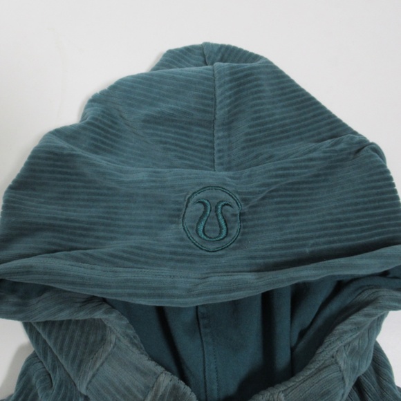 Lululemon Women's Scuba Oversized Hoodie *Velvet Cord Storm Teal Size XS/S - Picture 6 of 12